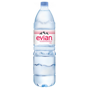 Eau plate Evian